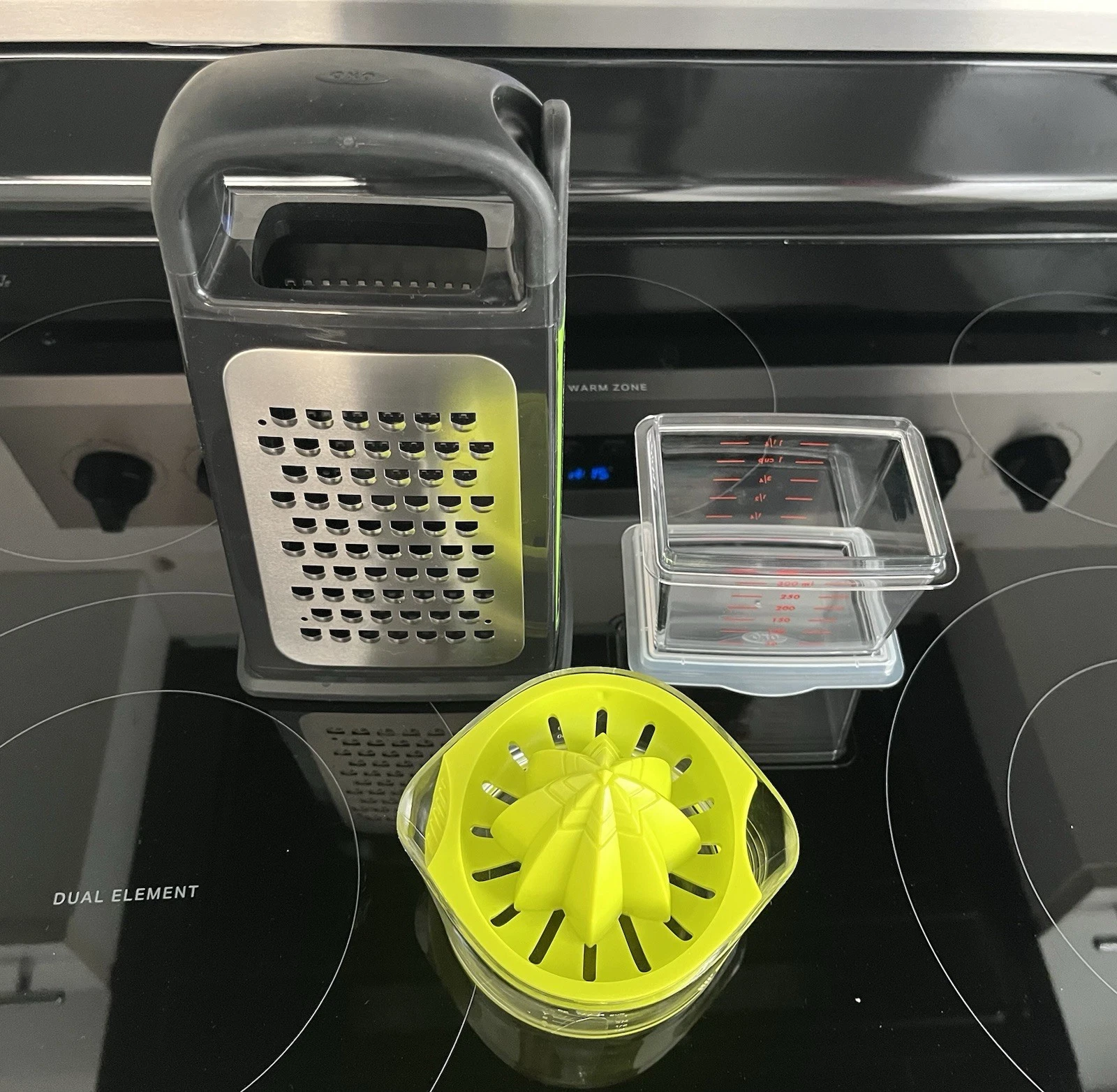 NWOT OXO Etched Box Grater With Removable Zester & Citrus Juicer
Opens in a new window or tab