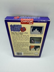 MEGA MAN 3 Nintendo NES Completo En Caja con Todos los Insertos y Reembolso Raro Casi Nuevo Carrito Manual