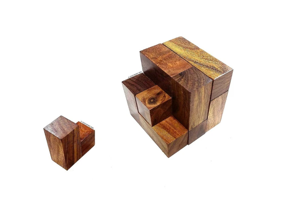 SEA CLUB Kniffeliges Knobel Spiel aus Holz - Holzknoten Holz Puzzle - sc-9191