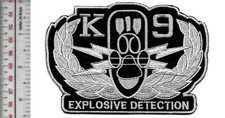 K-9 EOD PD Explosive Ordnance Detection Canine Team Blue Line vel NO TARIFF