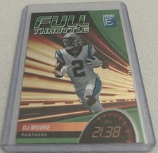 2022 Donruss Elite Football DJ Moore Carolina Panthers Full Throttle Green #FT11