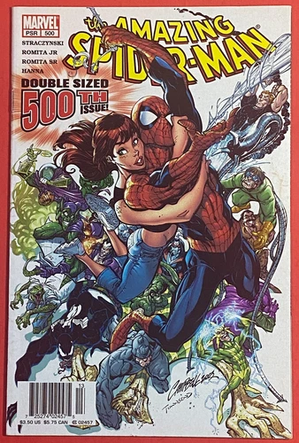 AMAZING SPIDER-MAN #500 NEWSSTAND  (MARVEL 2003) J SCOTT CAMPBELL 500 | FN/VF