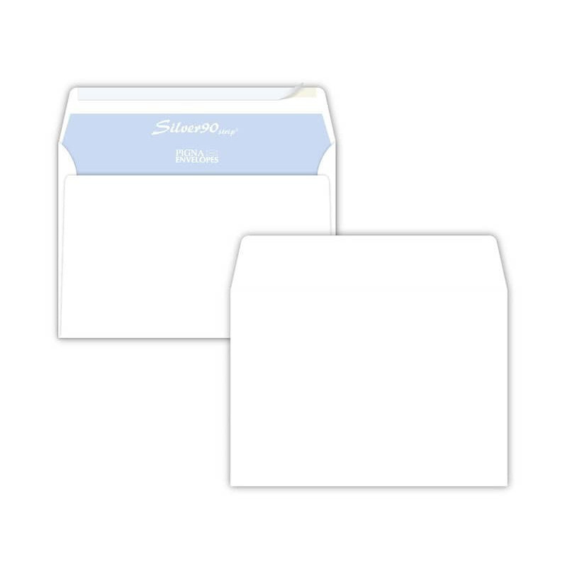 Buste senza finestra Pigna Envelopes Silver90 90 g/m² 162x229 mm bianco conf. 50