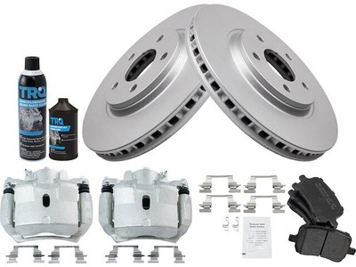 Front Brake Pad Rotor and Caliper Set For Chevy Pontiac Malibu G6 Aura BT55K8