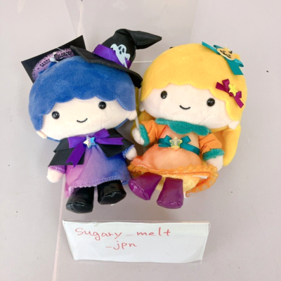 Sanrio Little Twin Stars マスコット 2体セット Sanrio Little Twin Stars Kiki & Lala Plush Set 2 Mascot Halloween