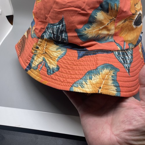 Unisex Flowers& Leaves Print Bucket Hats Sun Hat Fashion Beach Fisherman Caps - Picture 2 of 4