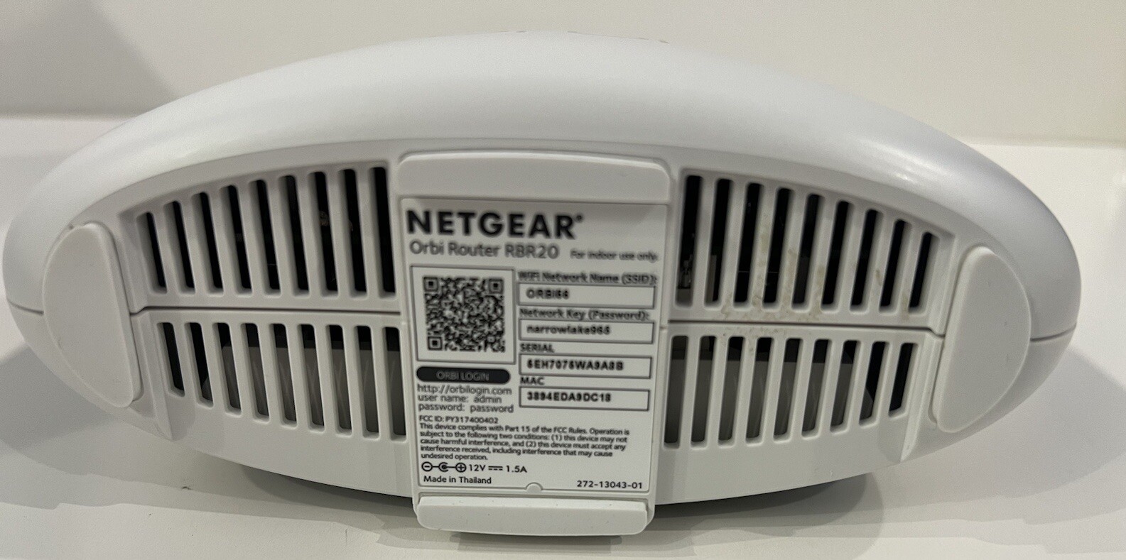 NETGEAR Orbi RBR20 Satellite Home Router WiFi Triband AC2200 eBay