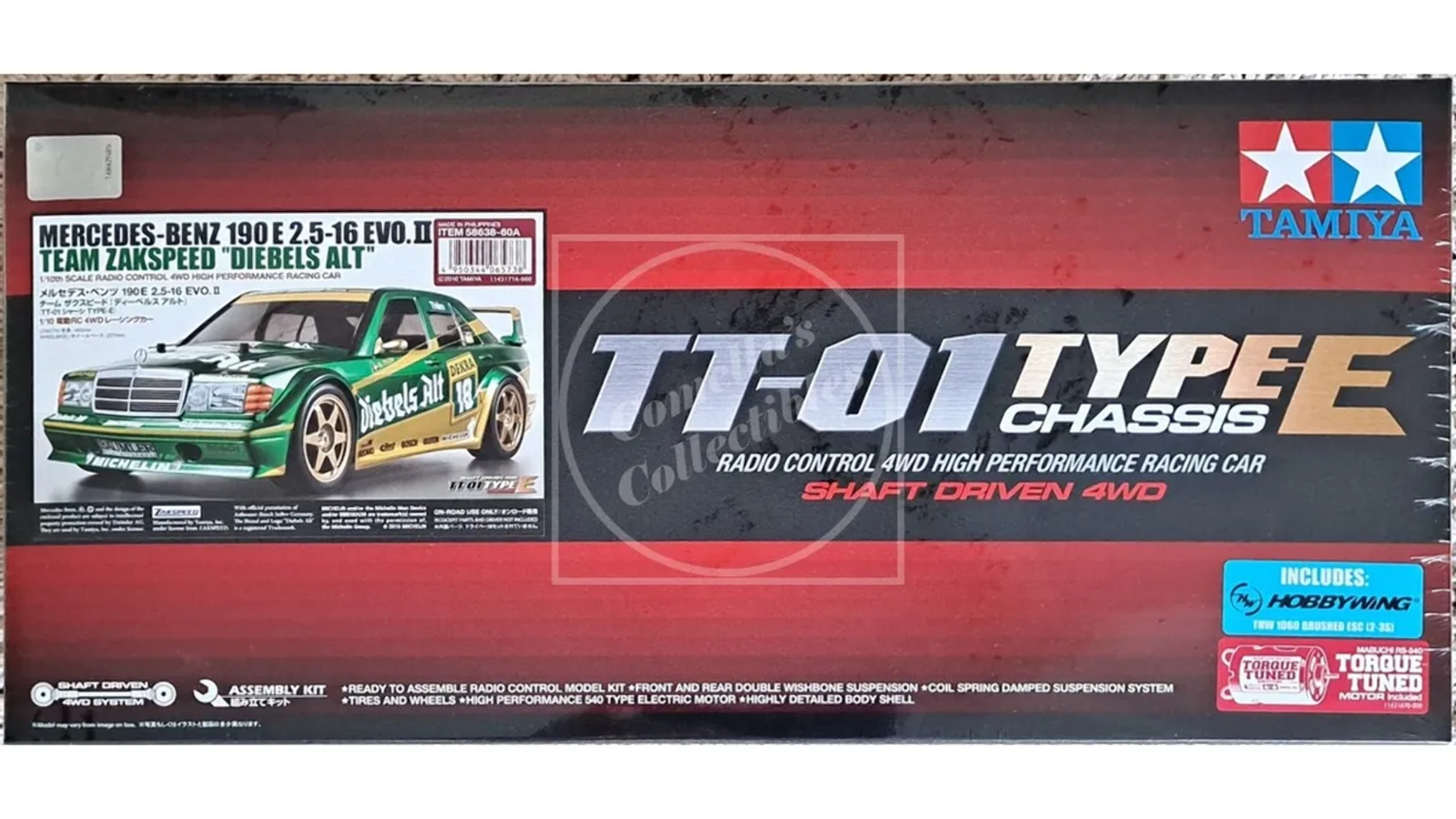 Tamiya 1:10 Mercedes Benz 190E 2.5-16 Evo 2 RC Car with Hobbywing  