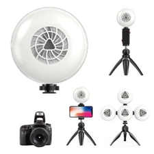 LED Selfie Light 10W With Tripod Phone Holder Stand For Makeup Live Stream SANSI