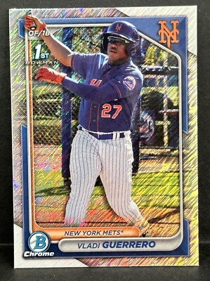 2024 Bowman Chrome Baseball Mets 1st Bowman Vladi Guerrero Shimmer