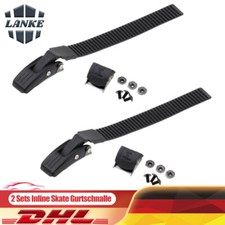 2x Inline Skate Gurtschnalle mit Klemmschraub...