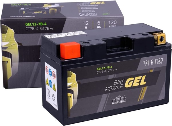 YT7B-BS Gel-Batterie Intact Ducati 1299 Panigale 2015-2017 Anlaufstrom=120Cca-image