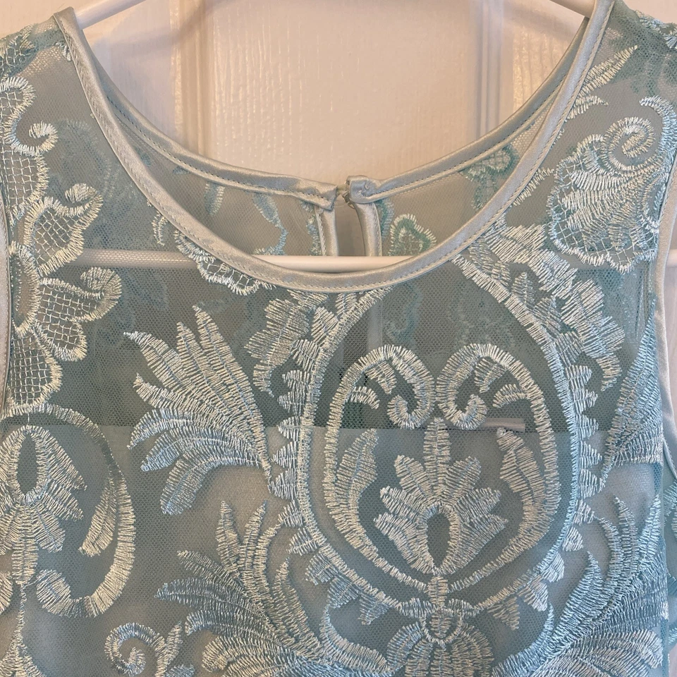 Vestido Jayne Copeland Niñas 12 Pascua Formal Boda Aqua Foto 2 de 4