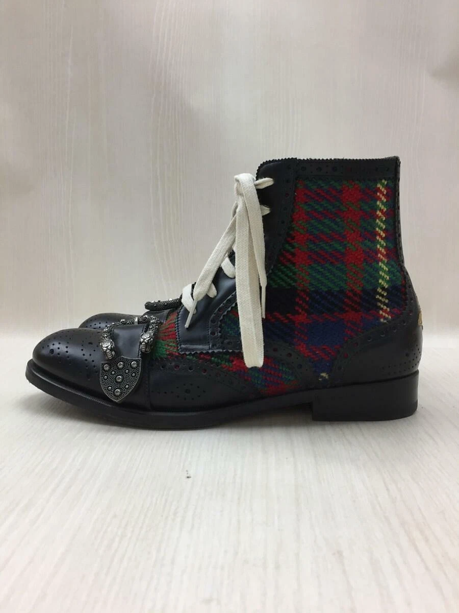 GUCCI Queercore Brogue 483956 Lace Up Uk8 Multi Color Multicolor UK 8 Boots