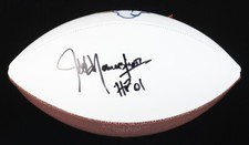 JACK YOUNGBLOOD 'Hof 01' Signed Los Angeles Rams Logo Football (Schwartz COA)