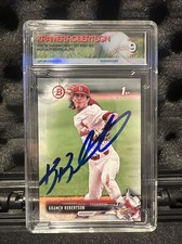 Kramer Robertson 2017 Bowman Draft 1st PGX IP Auth Auto