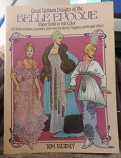GREAT FASHION DESIGNS OF THE BELLE EPOQUE PAPER DOLLS BOOK IN FULL COLOR UNUSED