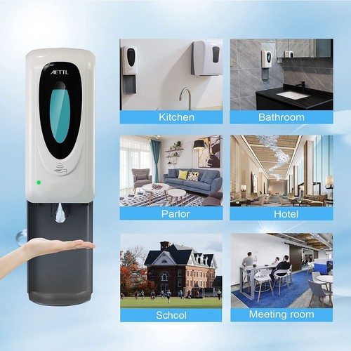 AETTL Touchless Automatic Foaming Hand Soap Dispenser Wall Mount, Motion Sensor - Picture 6 of 9