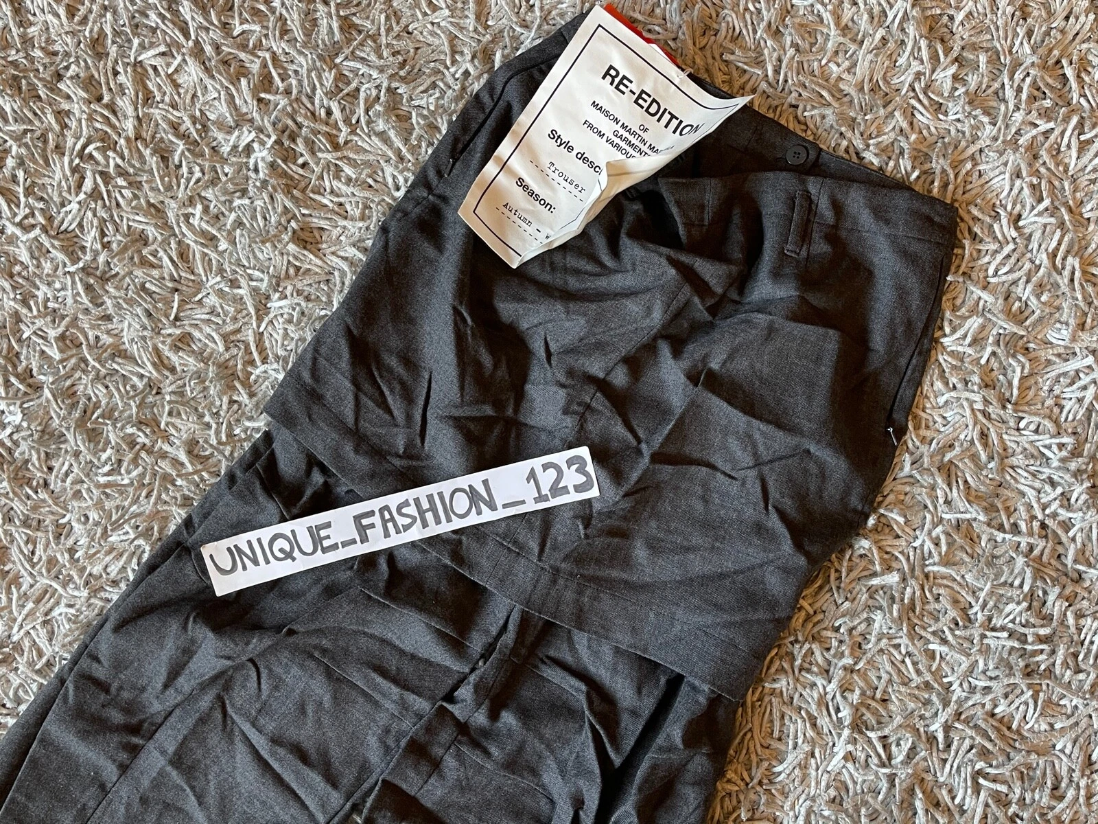 MAISON MARGIELA MINIGONNA MAISON MARTIN MARGIELA X H&M RIEDIZIONE PANTALONI 1989 UK 10 US 6 36 90