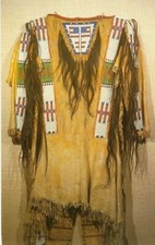 Native American Style Powwow Shirt Buckskin Regalia Fringe Beaded Tribal SX947