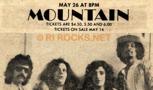 MOUNTAIN - LESLIE WEST - CASINO ARENA - ASBURY PARK - AUG 29, 1974 - WITH RUSH - Afbeelding 4 van 4