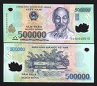 Vietnam 500000 DONG P-124 2006 Rare Date UNC POLYMER 500,000 Vietnamese BANKNOTE
