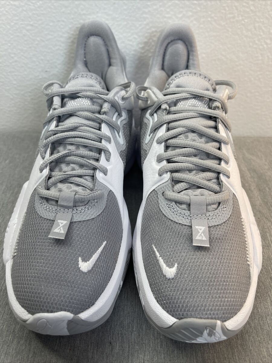 Nike PG 5 TB Paul George Basketball Shoes Grey White DA7758 Nike PG 5 TB Paul George Basketball Shoes Grey White DA7758