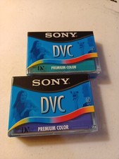 2x Sony DVC Tapes sealed premium color SP 60 min/LP 90 min