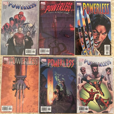 POWERLESS 1 2 3 4 5 6 NM COMPLETE SET 1-6 2005 AMAZING SPIDERMAN 2004 SERIES LB2