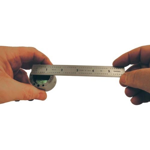 Steel Rule, 6" (4R), 1/8-1/64", 3/64"x3/4", Satin Chrome Stainless Steel - Picture 6 of 6