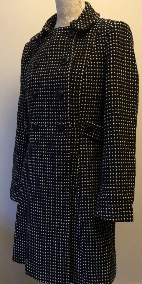 Principles Fitted Double Breasted Wool Coat UK 14 - Image 2 of 4
