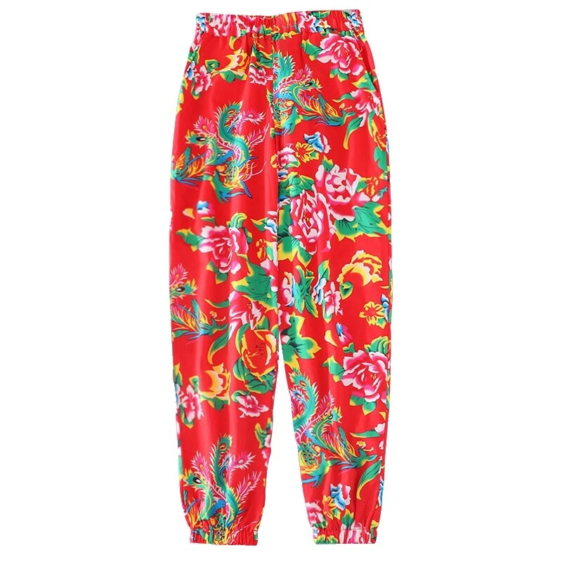 Cotton Floral Pants for Men