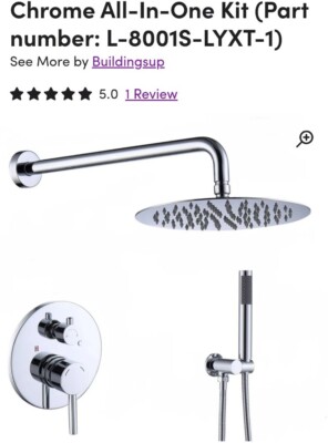 L-8001S-Shower System Faucet Combo Set Wall Mounted with 10'' Rainfall Head &Wand