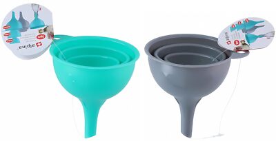 3x TRICHTER Set Ø 6/8/10cm aus Kunststoff Einfülltrichter Fülltrichter 2Var 89