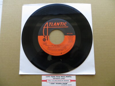 Phil Collins & Marilyn Martin   Separate Lives - 1985 Atlantic 7-89498 7'' Single