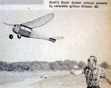 Megow SUPER QUAKER PLANS to Build 76" span FULL SIZE OT FF or RC Model Airplane