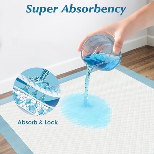 50 Count 30” x 36” Super Absorbency Disposable Underpads Leakproof ...