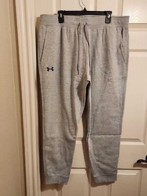 Under Armour Men's Hustle Fleece Jogger Sweatpants Size 2XL XXL Gray  1317455 NWT