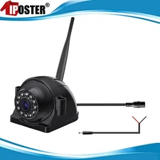 Digital Wireless IR Side Reversing Camera 12-24V For iPoster Truck DVR Monitor