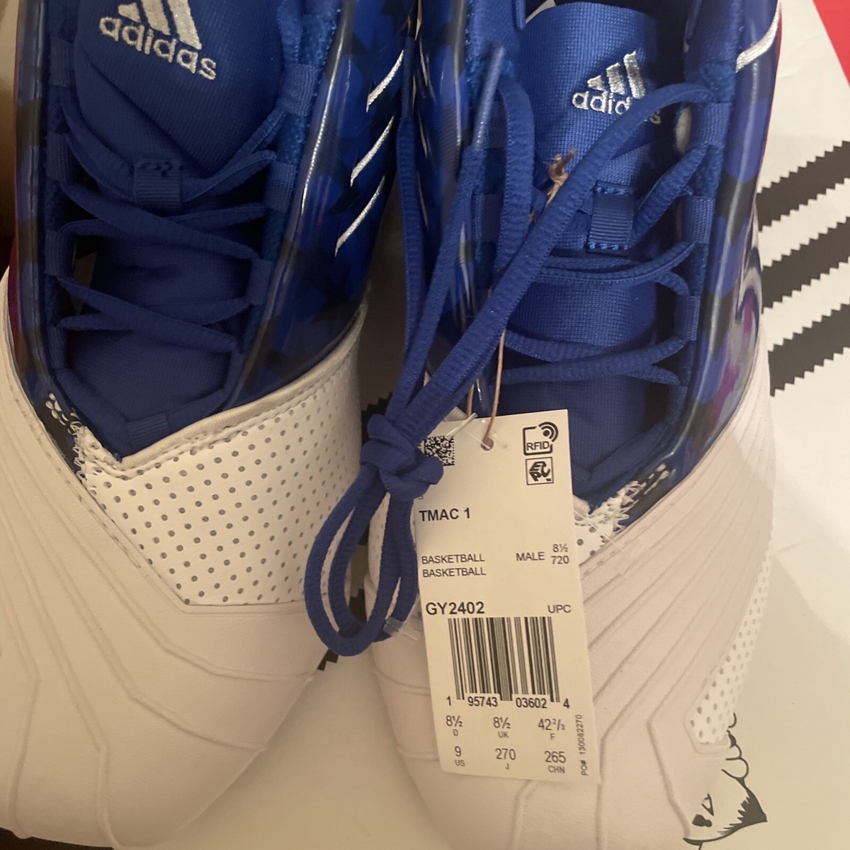 adidas gazelle silver green womens Orlando Magic Tracy McGrady Autographed Adidas T Mac 3 Adidas Basketba –  Stuck In The 90s Sports main image 1