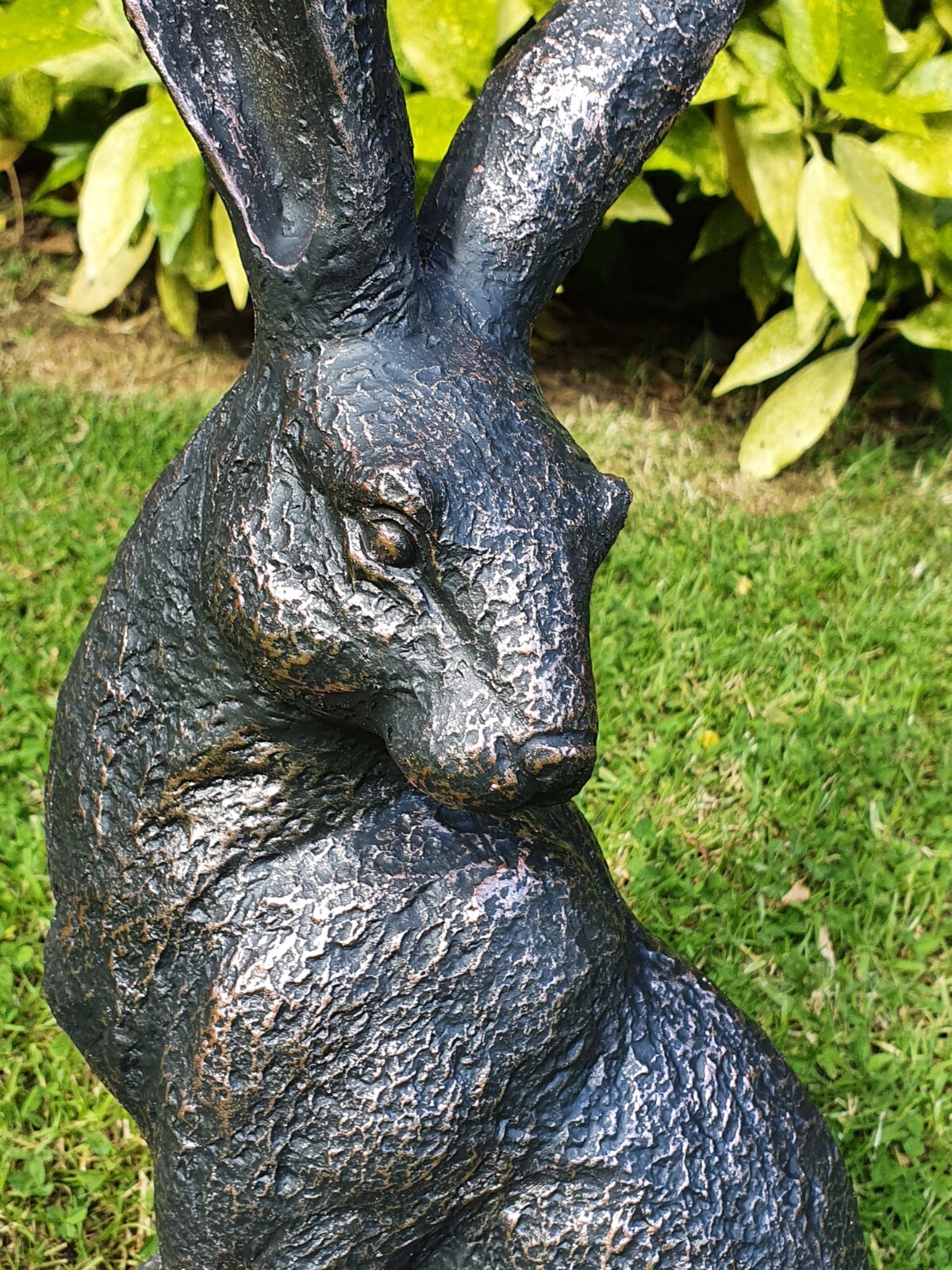 Large Sitting Hare Rabbit Ornament Figure Sculpture Garden Home Decor