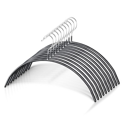 Zoe Deco 10 Pack Non-Slip No Shoulder Bumps Clothes Hangers with Grippy Coati...