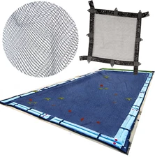 HYDROTOOLS Leaf Net Heavy Duty Winter Leaf Net Pool Cover for above Ground Swimm