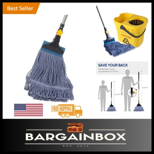 Professional Cotton Mop with Long Telescopic Handle - Optimal Dirt Absorption