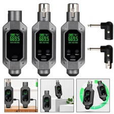 Wireless Microphone Converter XLR Transmitter&Receiver Microphone For 2 mic US