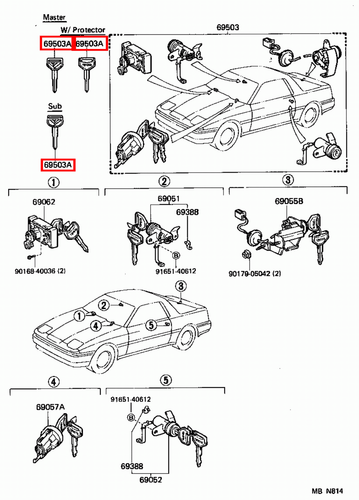Genuine Celica ST162 ST161 AT160 Corolla CE80 AE86 AE82 AE80 Non Chip Blank Key - Picture 18 of 20