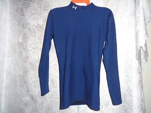 YOUTH'S NAVY BLUE UNDER ARMOUR LONG SLEEVE SHIRT