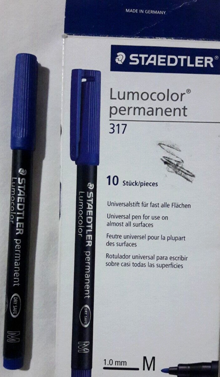 Staedtler – Penna Lumocolor Punta Media Da 1mm Blu Cf.10