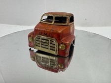 Vintage LINE MAR Stamford Builders GMC Litho Hauling Dumping Truck Body Tin Toy