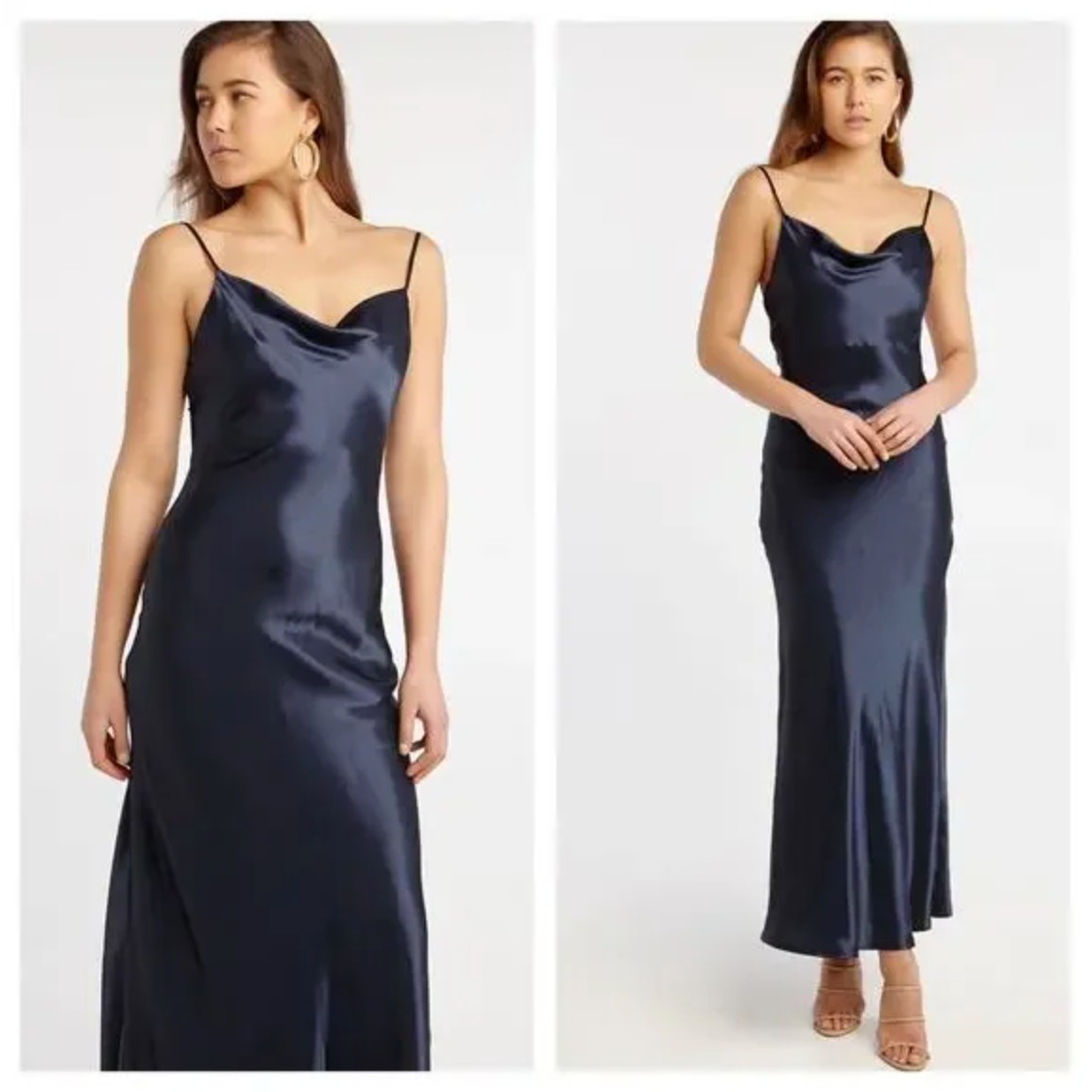 Bardot Estelle Satin Maxi Dress Size 10/L Sleeveless Formal Party Bridal Classic